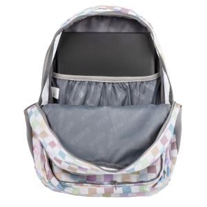 BACKUP 8 D 01 PASTEL CHECKERED раница с 3 лица