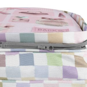 BACKUP 8 D 01 PASTEL CHECKERED раница с 3 лица
