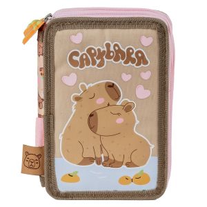 CAPYBARA 10 несесер с 2 ципа, ПЪЛЕН