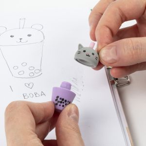 KIDEA комплект 5 бр. ароматни гуми Bubble Tea