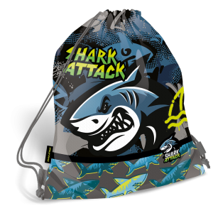 LIZZY CARD Shark ATTACK комплект 5 в 1 - раница, несесер, спортна торба, бутилка, кутия за храна