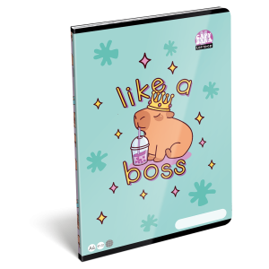 LIZZY CARD LOLLIPOP CAPYBARA тетрадка А4, бели листи