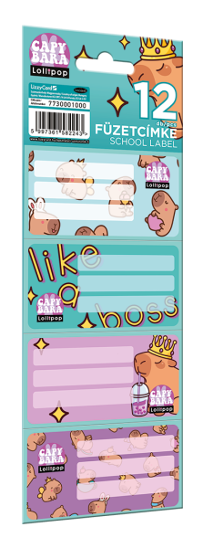 LIZZY CARD LOLLIPOP CAPYBARA етикети