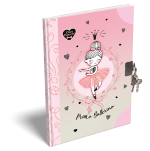 LIZZY CARD LOVELY BALLERINA таен дневник с катинар
