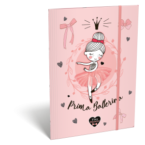 LIZZY CARD LOVELY BALLERINA папка с ластик А4