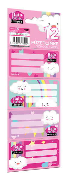 LIZZY CARD LOLLIPOP RAINBOW етикети