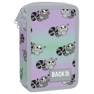 BackUp 5 EW 03 Raccoons несесер с 3 ципа, ПЪЛЕН