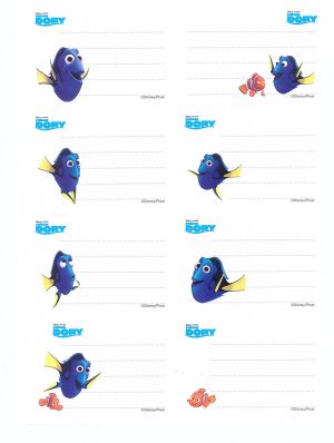 FINDING DORY етикети