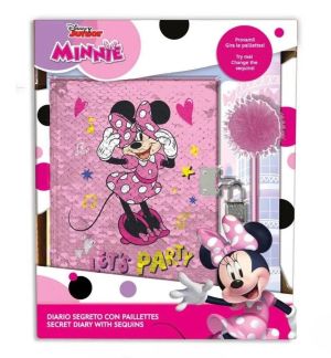 MINNIE таен дневник с пайети и химикалка