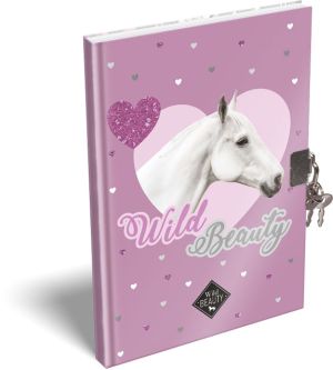 LIZZY CARD WILD BEAUTY PURPLE таен дневник с катинар