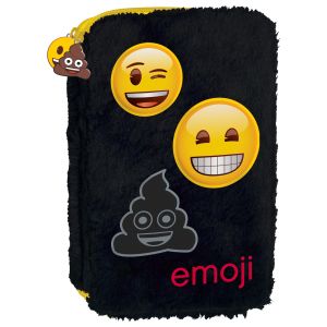 EMOJI плюшен несесер с 2 ципа